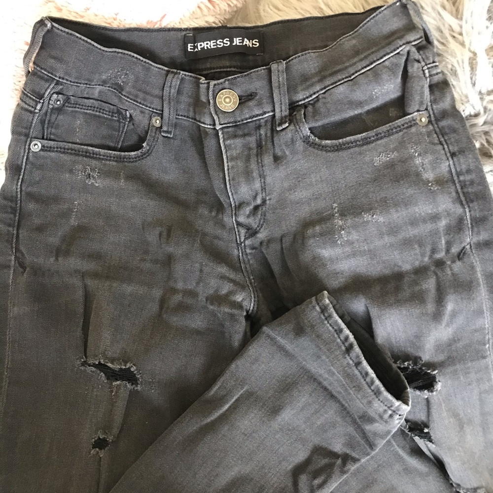 Express Ripped Midrise Jeans